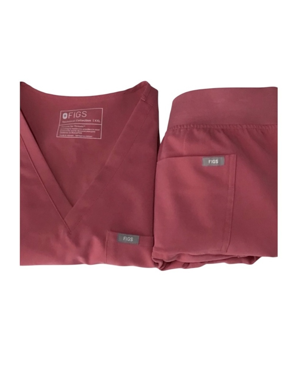 Figs Breast Cancer Awareness Jogger Scrub Set in Quartz Size XXL/XXLP